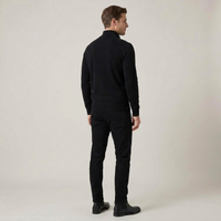 PLUXSTYLE::numise::mens-high-neck-half-zip-sweater::back