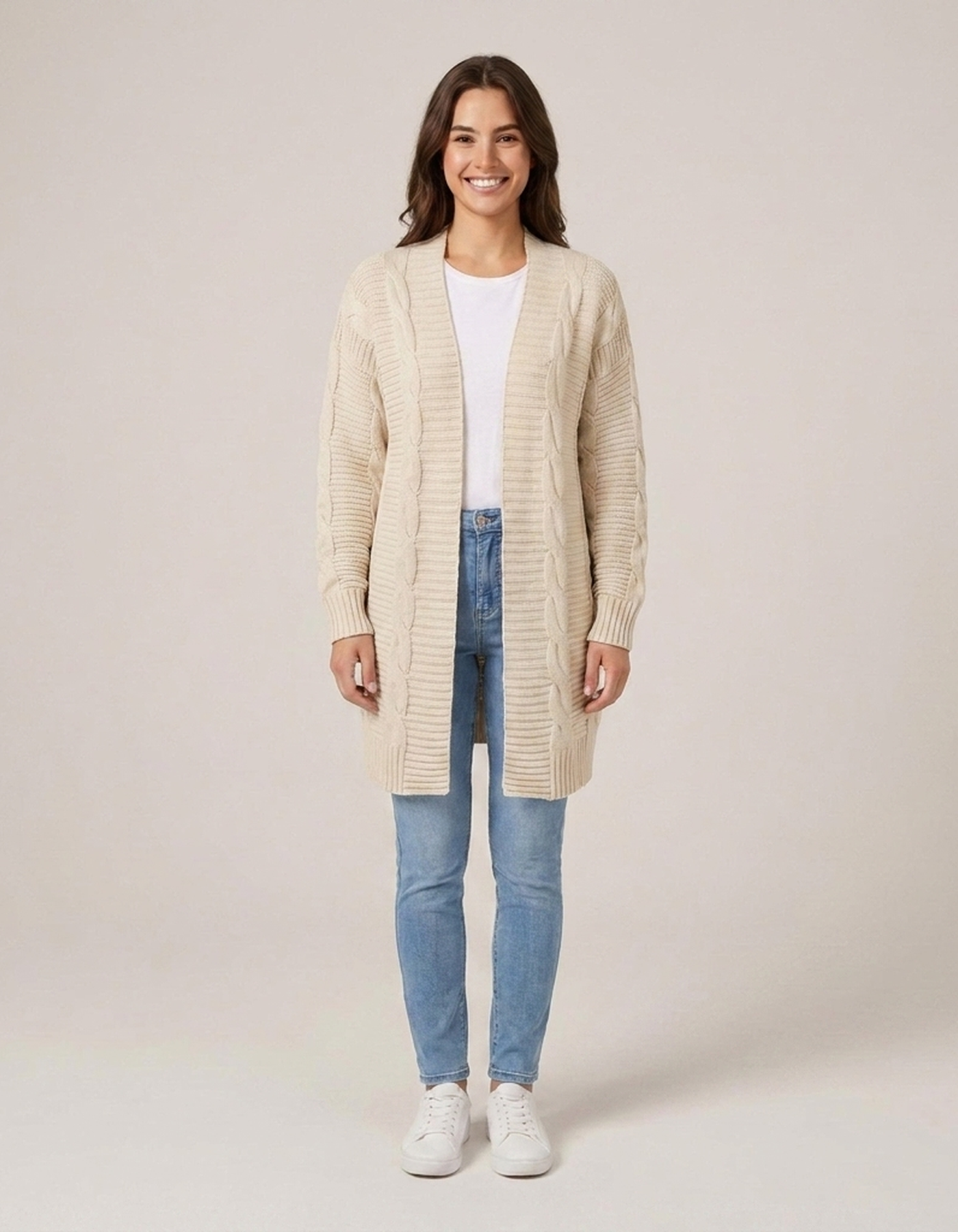 PLUXSTYLE::numise::womens-longline-cardigan-1::front