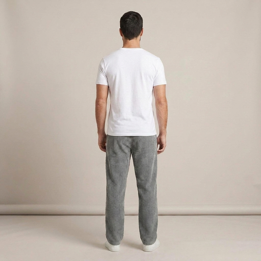 PLUXSTYLE::numise::mens-relaxed-fit-trousers::back