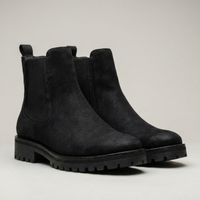 PLUXSTYLE::numise::beatrix-lug-sole-chelsea-boots::closeup-detail