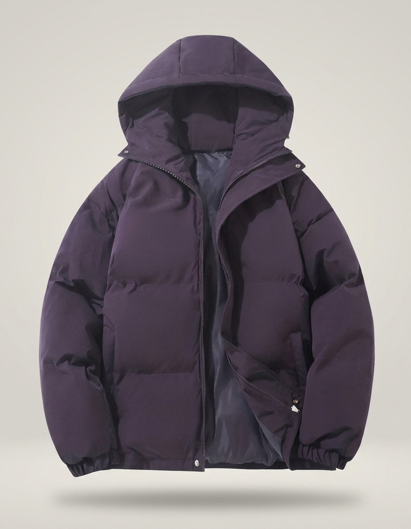 PLUXSTYLE::numise::mens-classic-hooded-parka::pack-purple