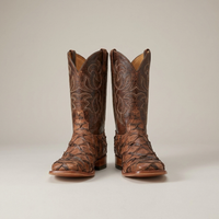 PLUXSTYLE::numise::mens-brown-exotic-boots::pack-brown