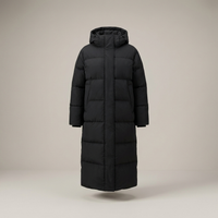 PLUXSTYLE::numise::abigail-longline-hooded-parka::pack-black