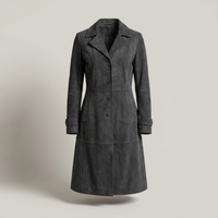 PLUXSTYLE::numise::amelia-double-breasted-parka::pack-dark-gray