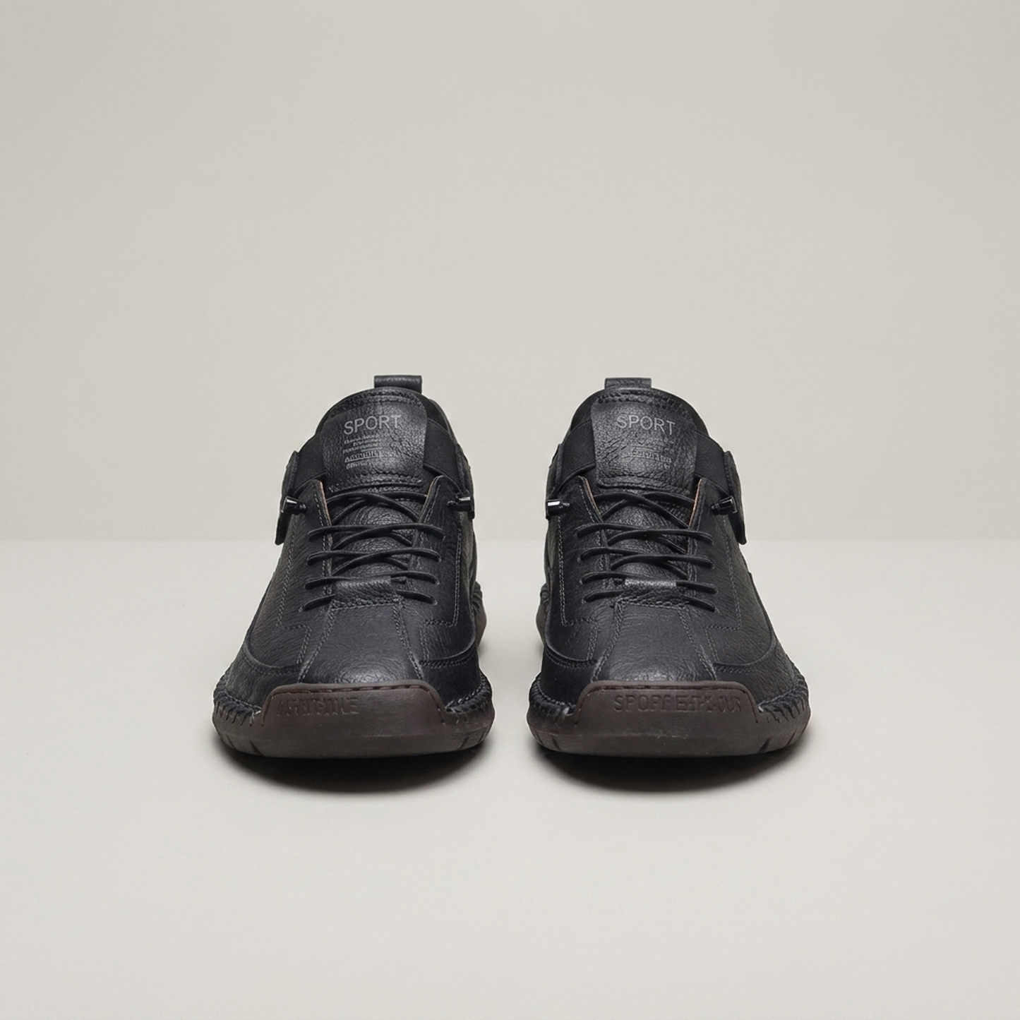 PLUXSTYLE::numise::womens-elastic-panel-trainers::pack-black