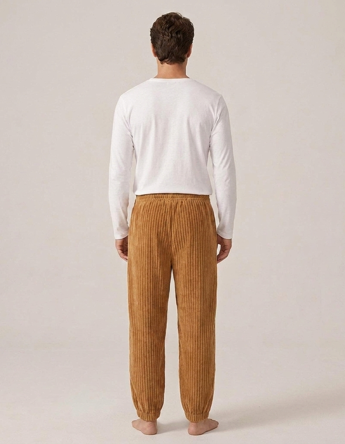 PLUXSTYLE::numise::mens-relaxed-drawstring-pants::back