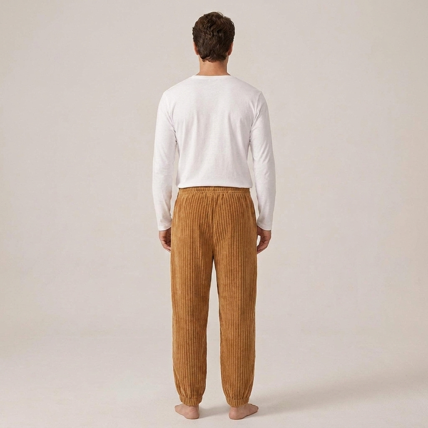 PLUXSTYLE::numise::mens-relaxed-drawstring-pants::back