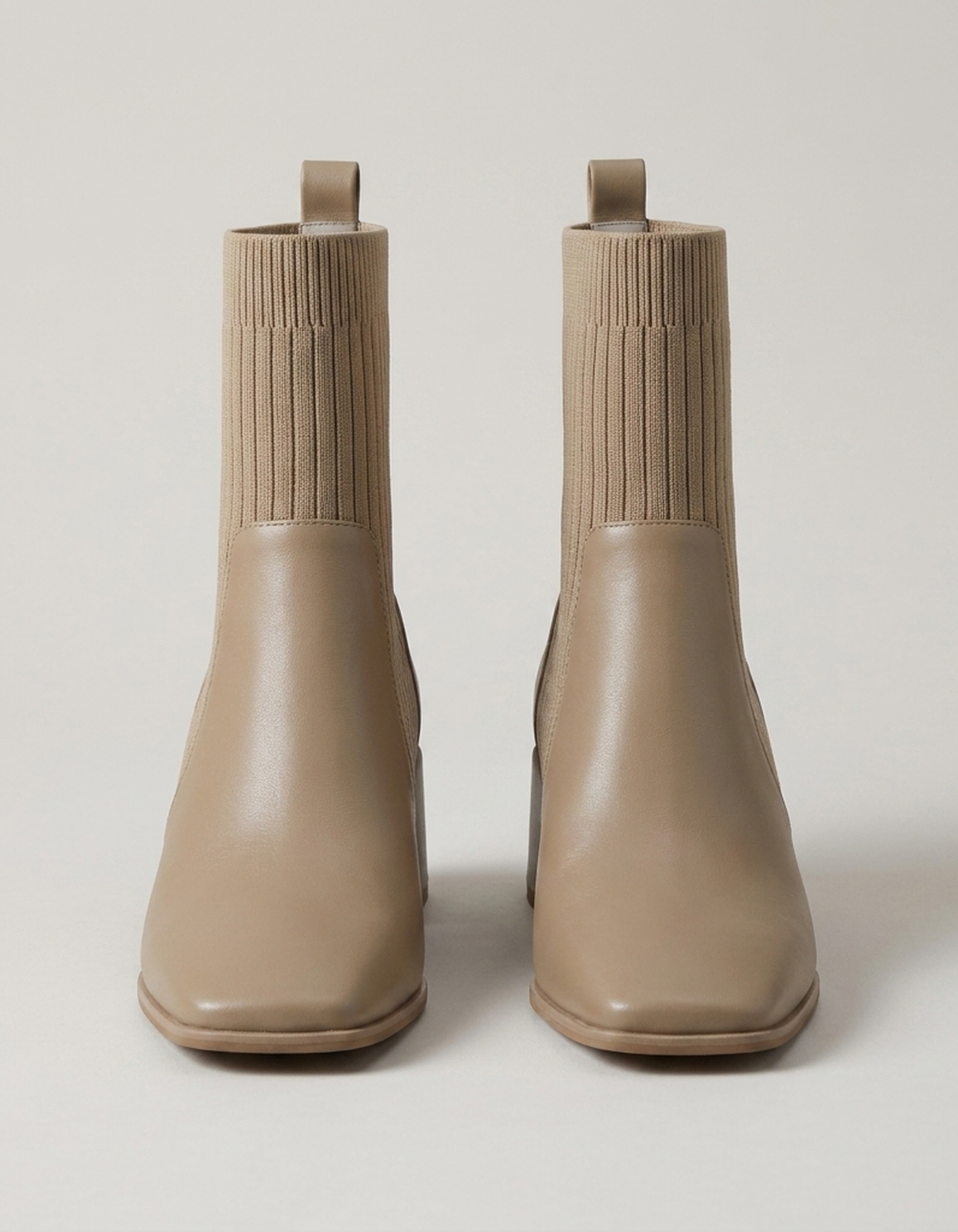 PLUXSTYLE::numise::pointed-toe-chelsea-ankle-boots::pack-khaki