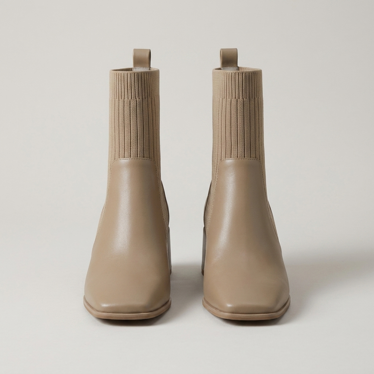 PLUXSTYLE::numise::pointed-toe-chelsea-ankle-boots::pack-khaki