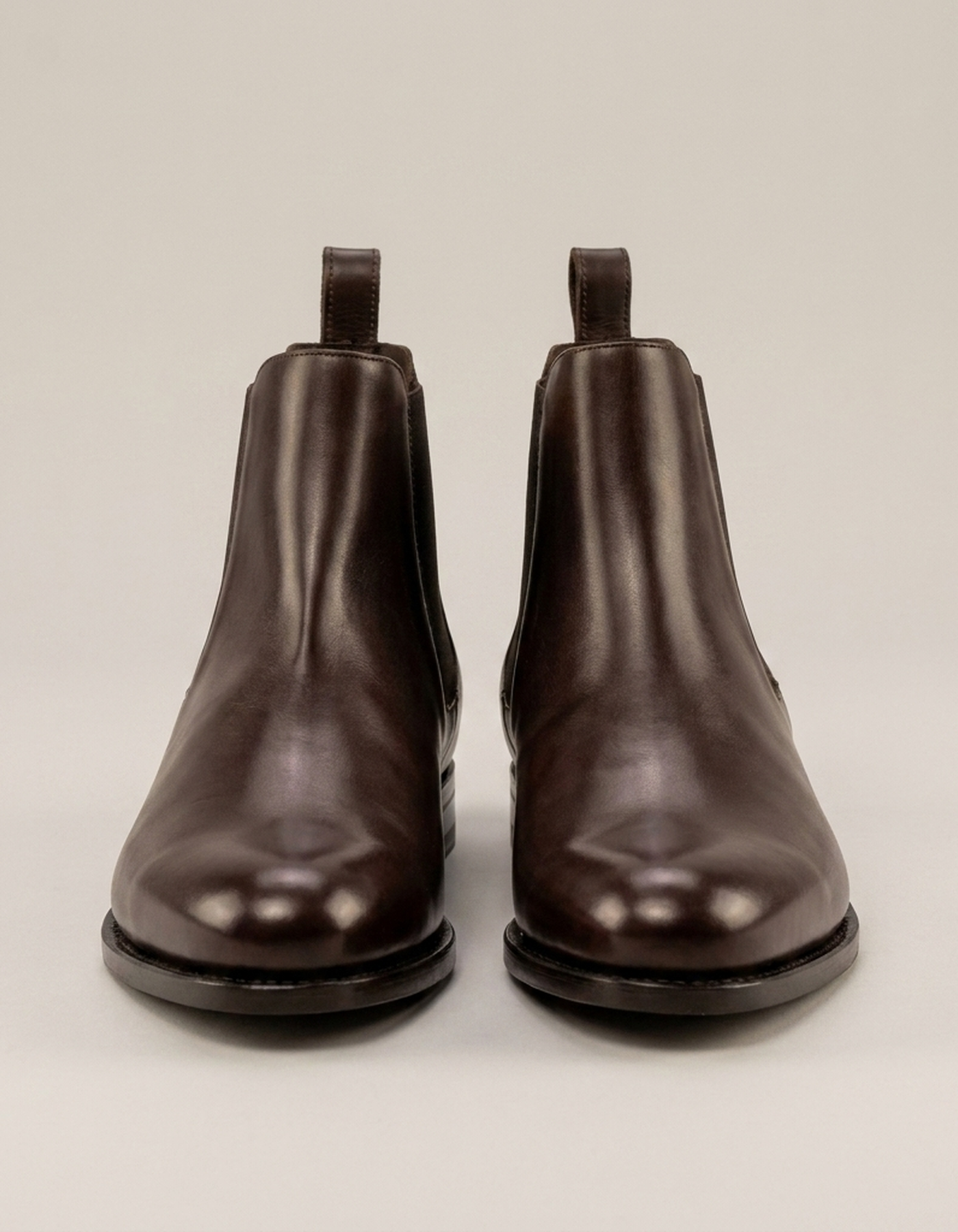 PLUXSTYLE::numise::mens-dark-brown-chelsea-boots::pack-dark-brown