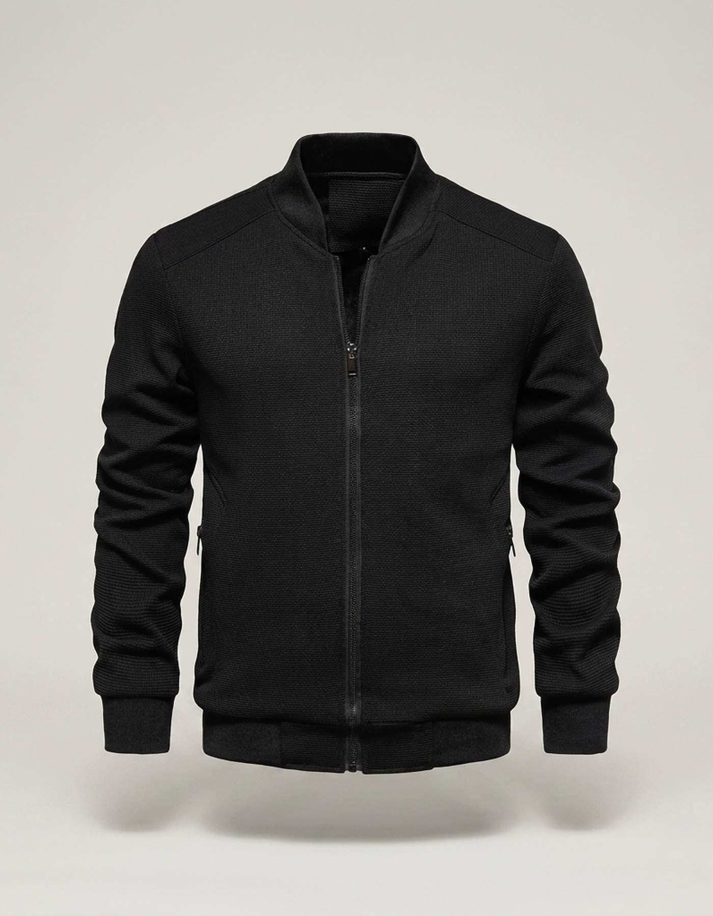 PLUXSTYLE::numise::mens-classic-bomber-parka::pack-black