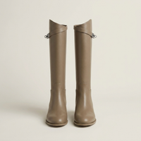 PLUXSTYLE::numise::aveline-metal-accent-riding-boots::pack-taupe