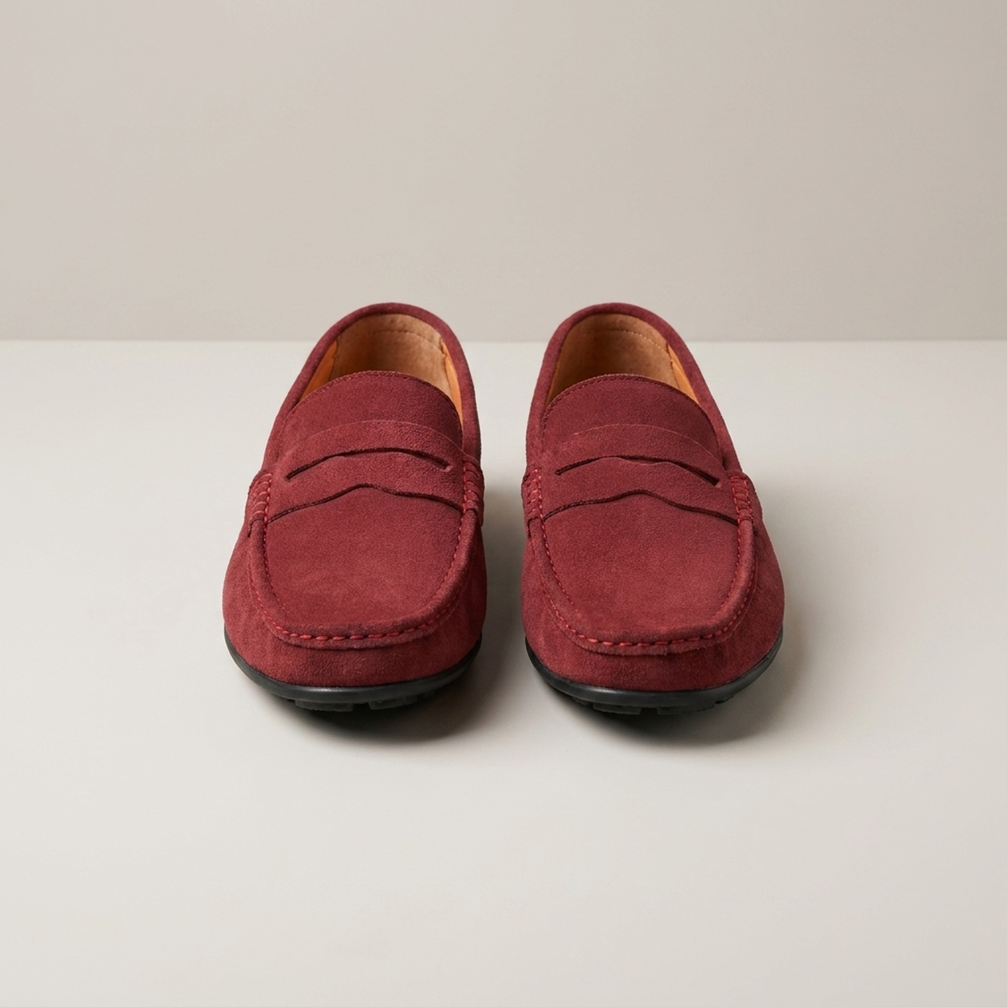 PLUXSTYLE::numise::mens-lightweight-slip-on-loafers::pack-red
