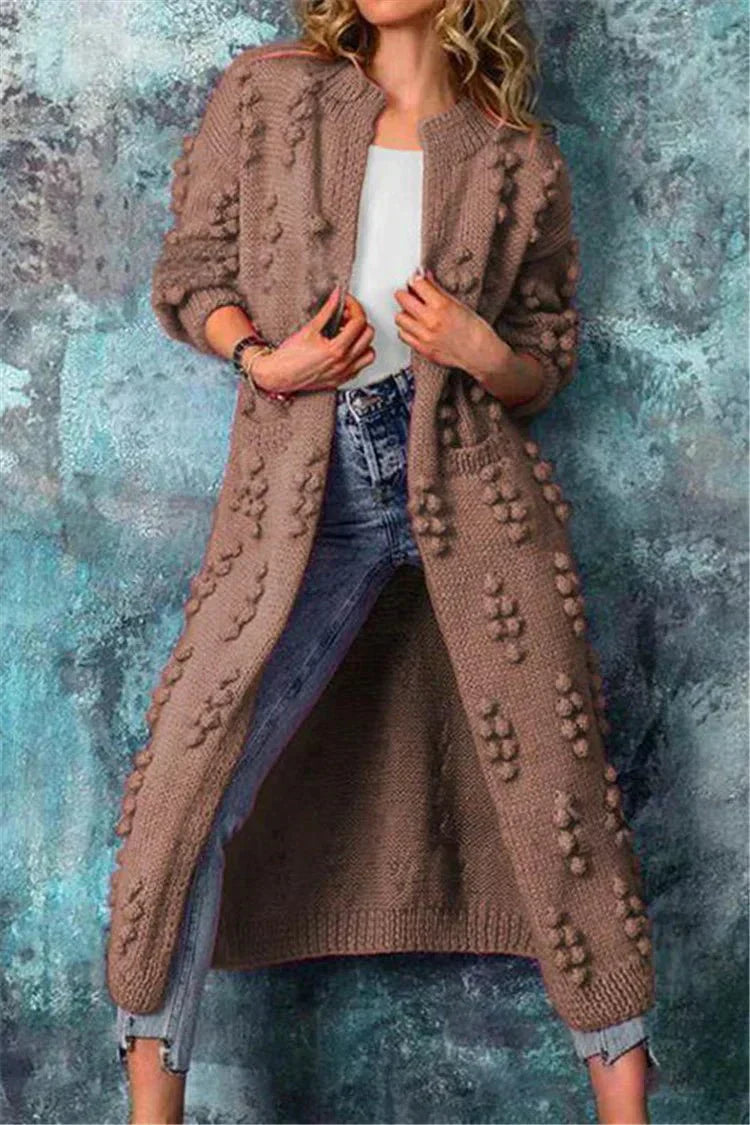 PLUXSTYLE::numise::textured-open-front-cardigan::lifestyle-keep-2