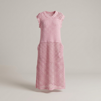 PLUXSTYLE::numise::eyelet-a-line-dress-with-ruffle-sleeves::pack-pink