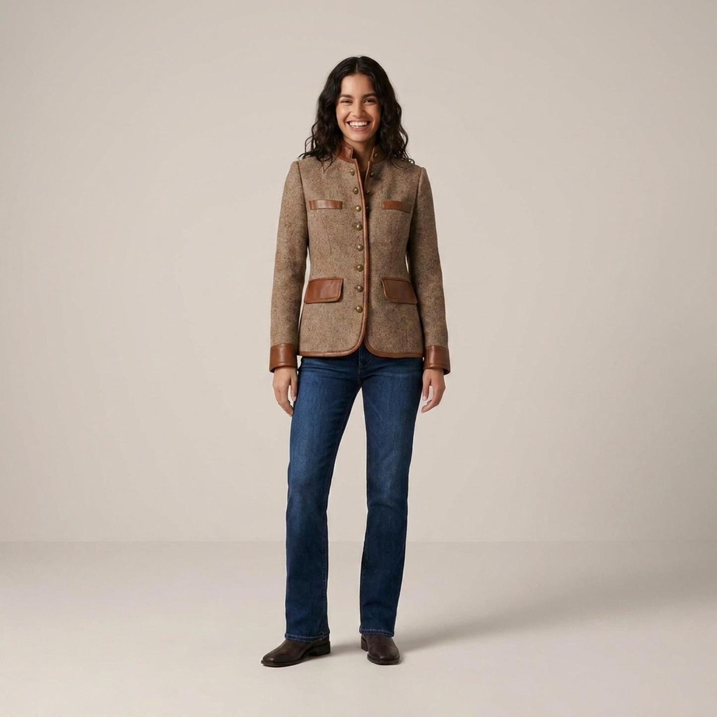 PLUXSTYLE::numise::tailored-heritage-trim-parka::front