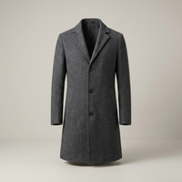 PLUXSTYLE::numise::mens-tailored-longline-parka::pack-dark-gray