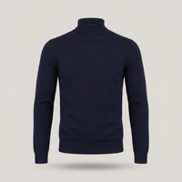 PLUXSTYLE::numise::mens-slim-fit-turtleneck-sweater::pack-navy-blue