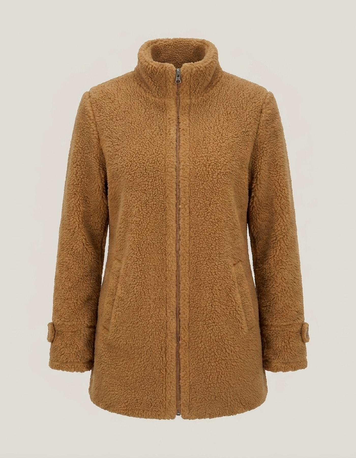 PLUXSTYLE::numise::womens-mid-length-parka::pack-brown