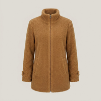 PLUXSTYLE::numise::womens-mid-length-parka::pack-brown