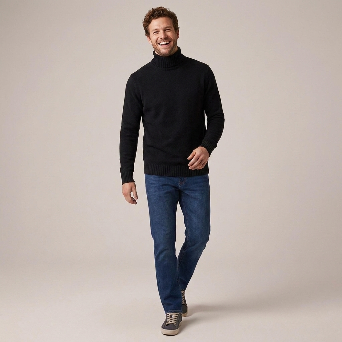 PLUXSTYLE::numise::adrien-straight-fit-turtleneck-sweater::front