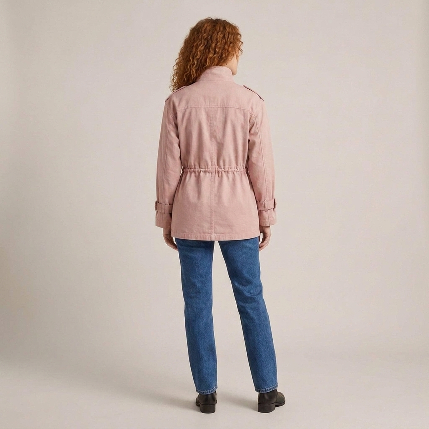 PLUXSTYLE::numise::belted-utility-parka::back