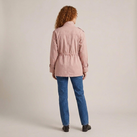 PLUXSTYLE::numise::belted-utility-parka::back