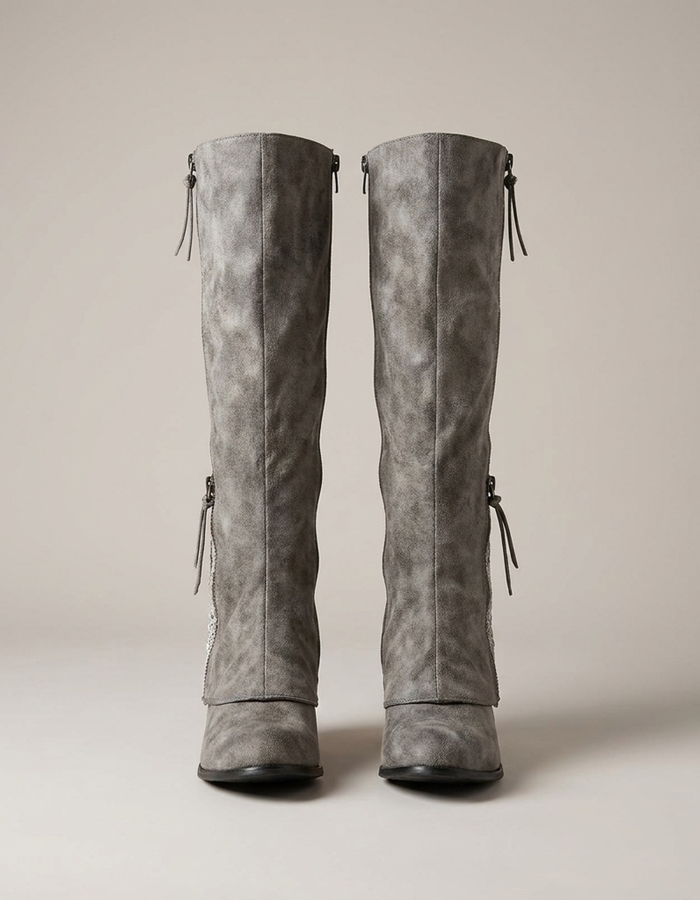 PLUXSTYLE::numise::moana-block-heel-knee-high-boots::pack-grey