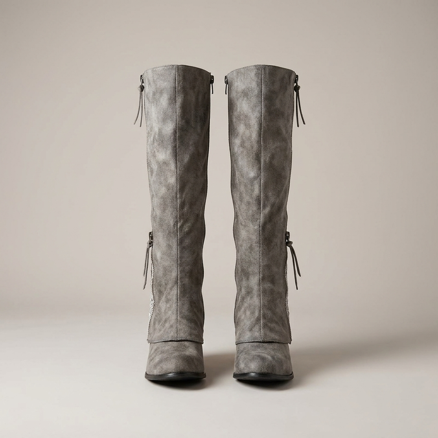 PLUXSTYLE::numise::moana-block-heel-knee-high-boots::pack-grey