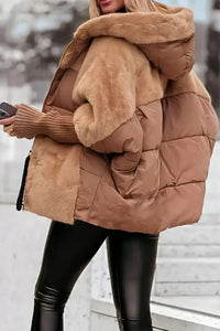 PLUXSTYLE::numise::quilted-hooded-winter-parka::lifestyle-keep-1