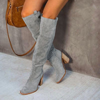 PLUXSTYLE::numise::western-block-heel-knee-high-boots::lifestyle-keep-1