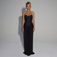 Beaded Corset Maxi Dress