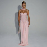 Beaded Corset Maxi Dress