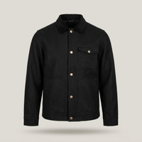 PLUXSTYLE::numise::mens-relaxed-button-down-parka::pack-black