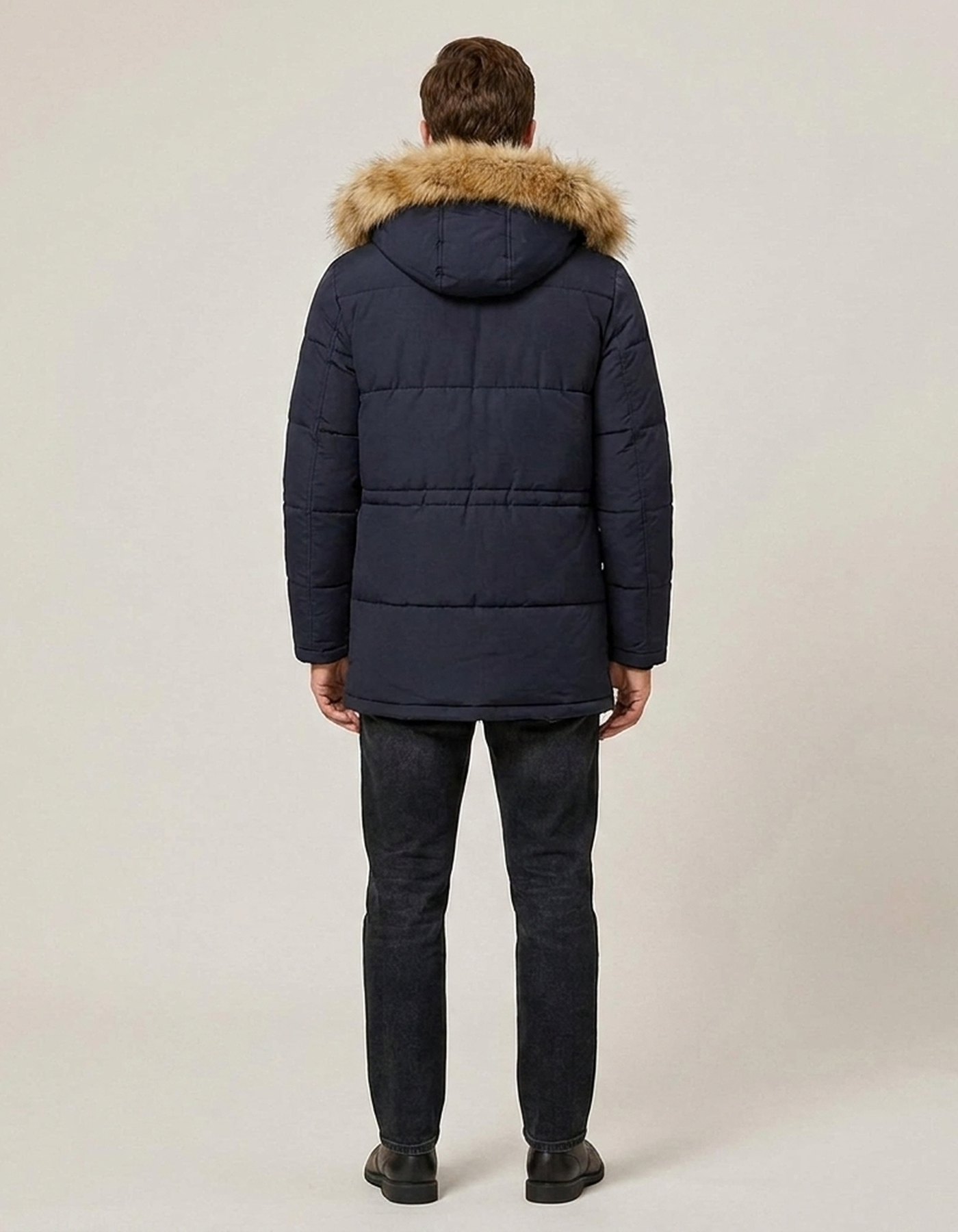 PLUXSTYLE::numise::mens-tailored-fit-parka::back