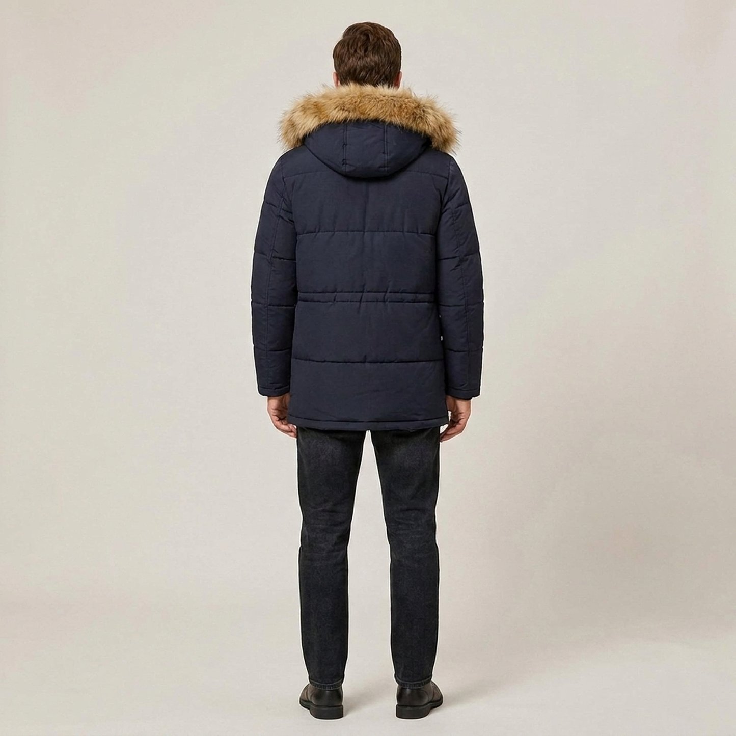 PLUXSTYLE::numise::mens-tailored-fit-parka::back