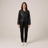 PLUXSTYLE::numise::cropped-trench-parka::front