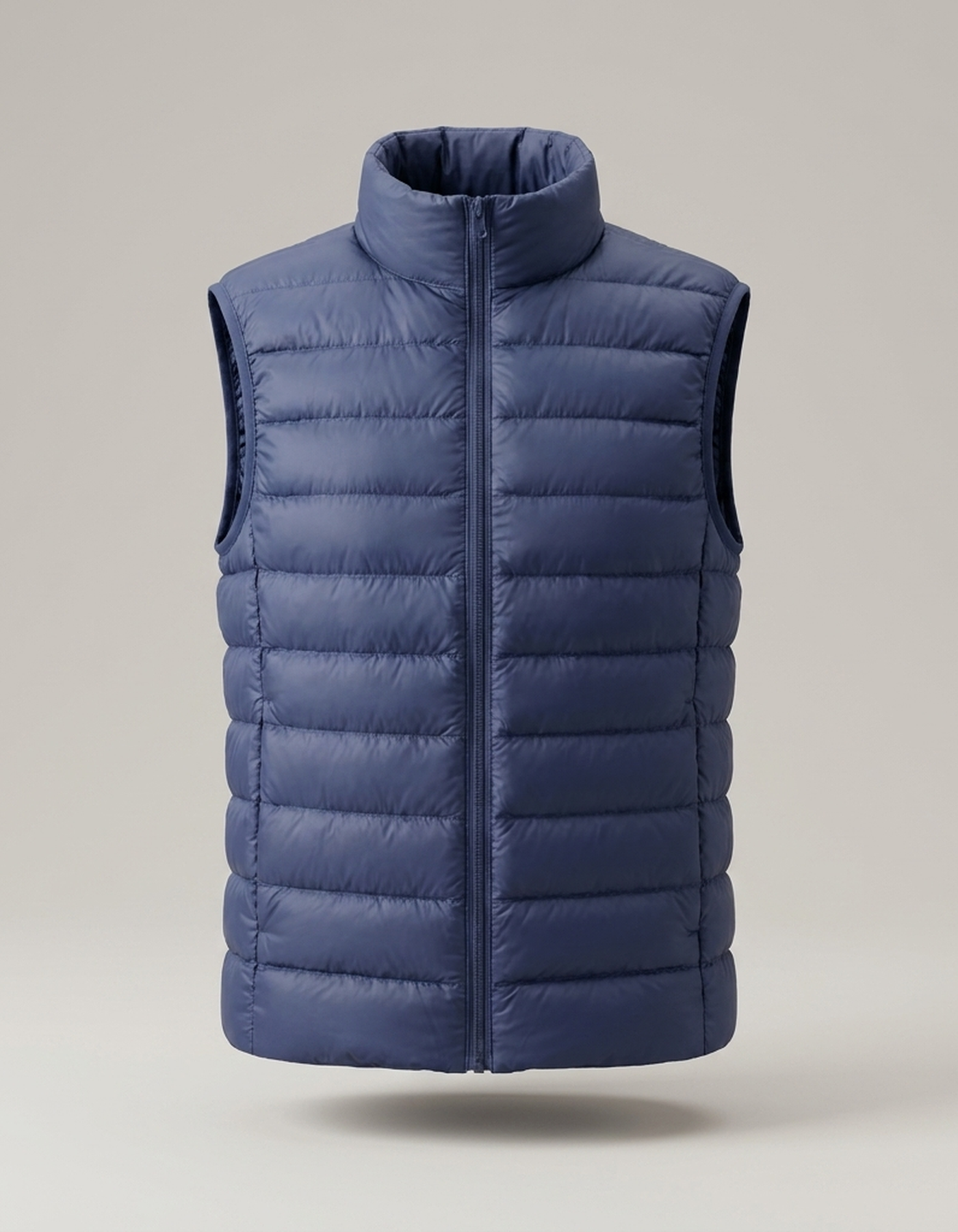 PLUXSTYLE::numise::everyday-sleeveless-parka::pack-blue