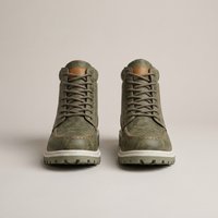 PLUXSTYLE::numise::mens-moc-toe-wedge-ankle-boots::pack-khaki