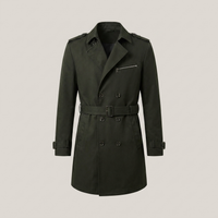 PLUXSTYLE::numise::mens-waist-belt-parka::pack-dark-green