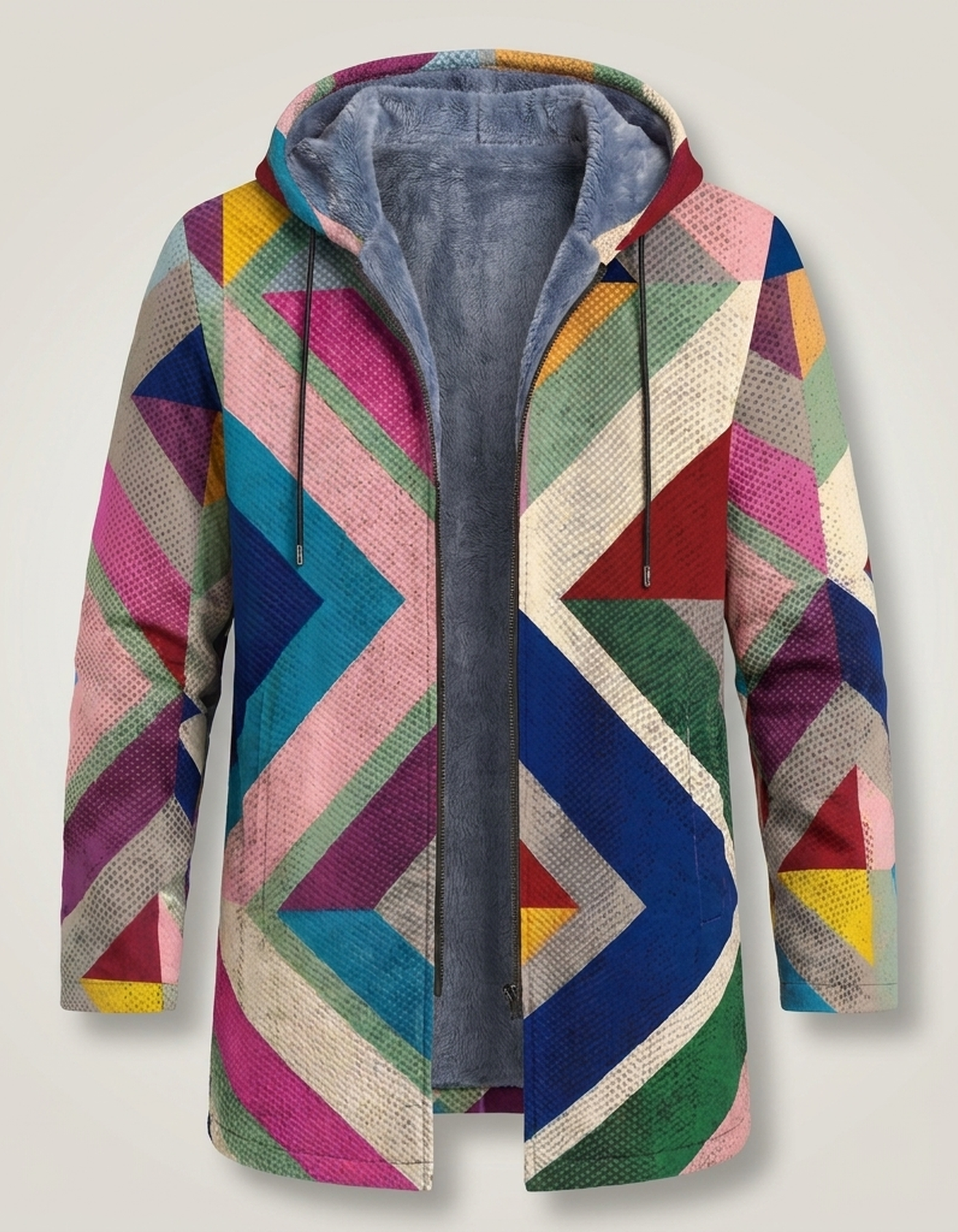 PLUXSTYLE::numise::mens-color-block-hooded-cardigan::pack-multicolor