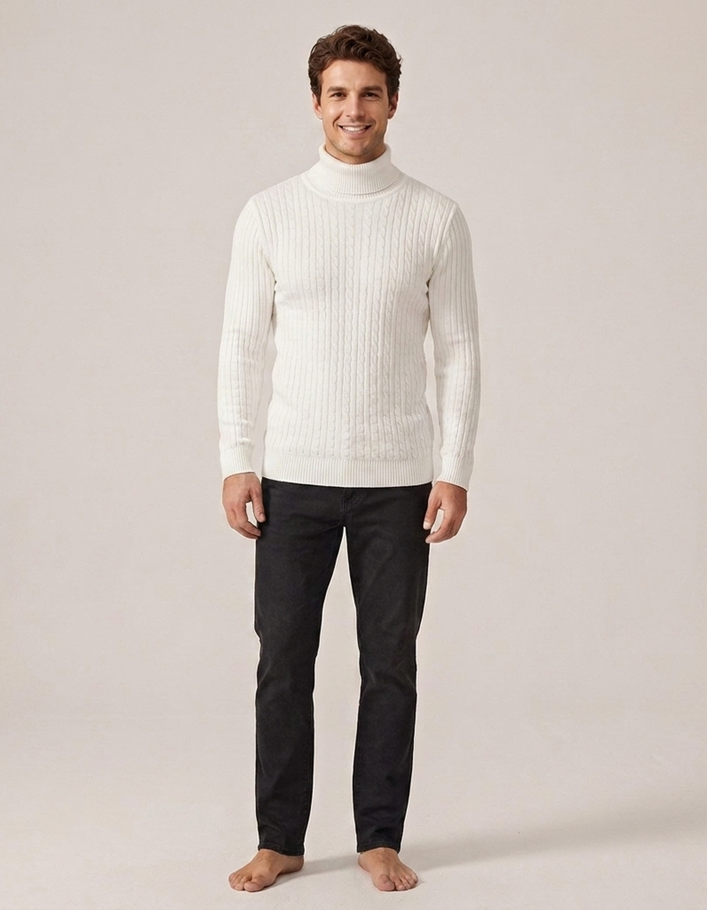 PLUXSTYLE::numise::mens-high-neck-sweater::front