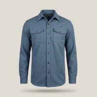 PLUXSTYLE::numise::mens-relaxed-shirt-jacket::pack-blue