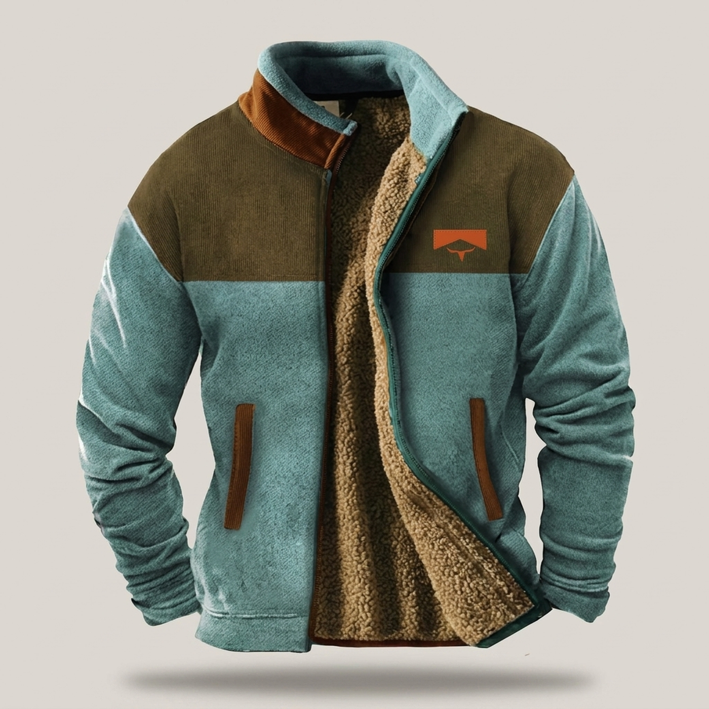 PLUXSTYLE::numise::mens-casual-zip-jacket::pack-light-blue