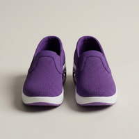 PLUXSTYLE::numise::womens-soft-step-orthopedic-loafers::pack-purple