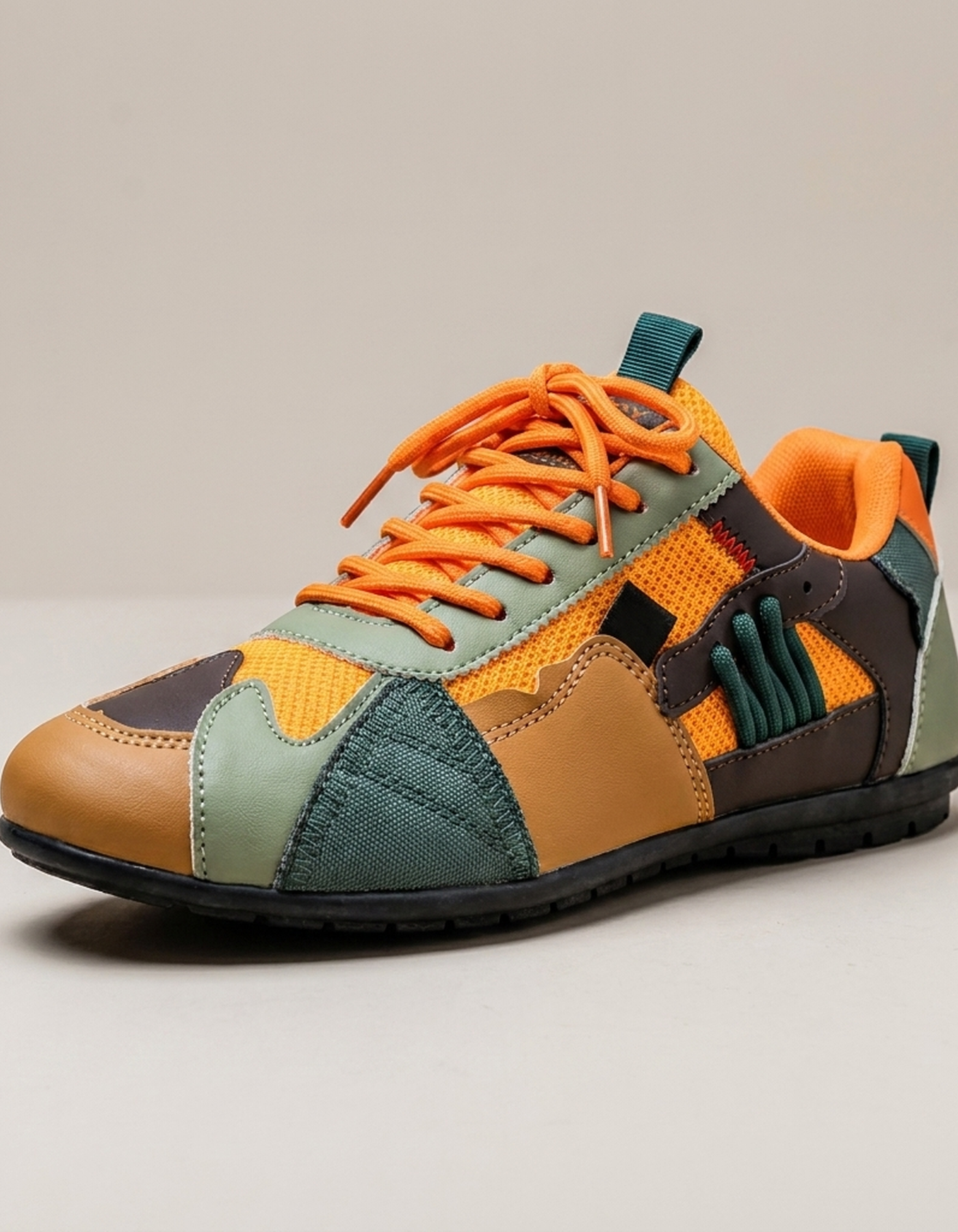 PLUXSTYLE::numise::color-block-retro-sneakers::closeup-hero