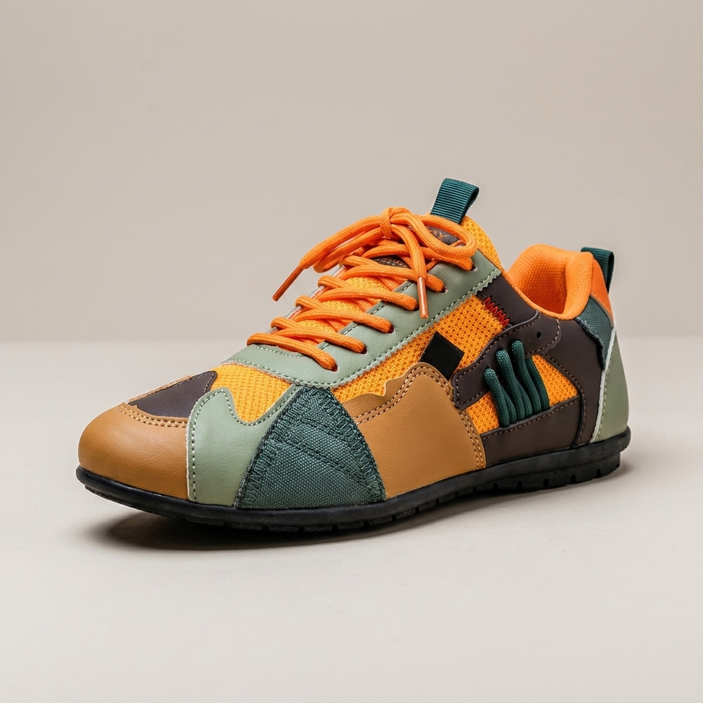PLUXSTYLE::numise::color-block-retro-sneakers::closeup-hero