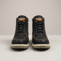 PLUXSTYLE::numise::mens-moc-toe-wedge-ankle-boots::pack-black