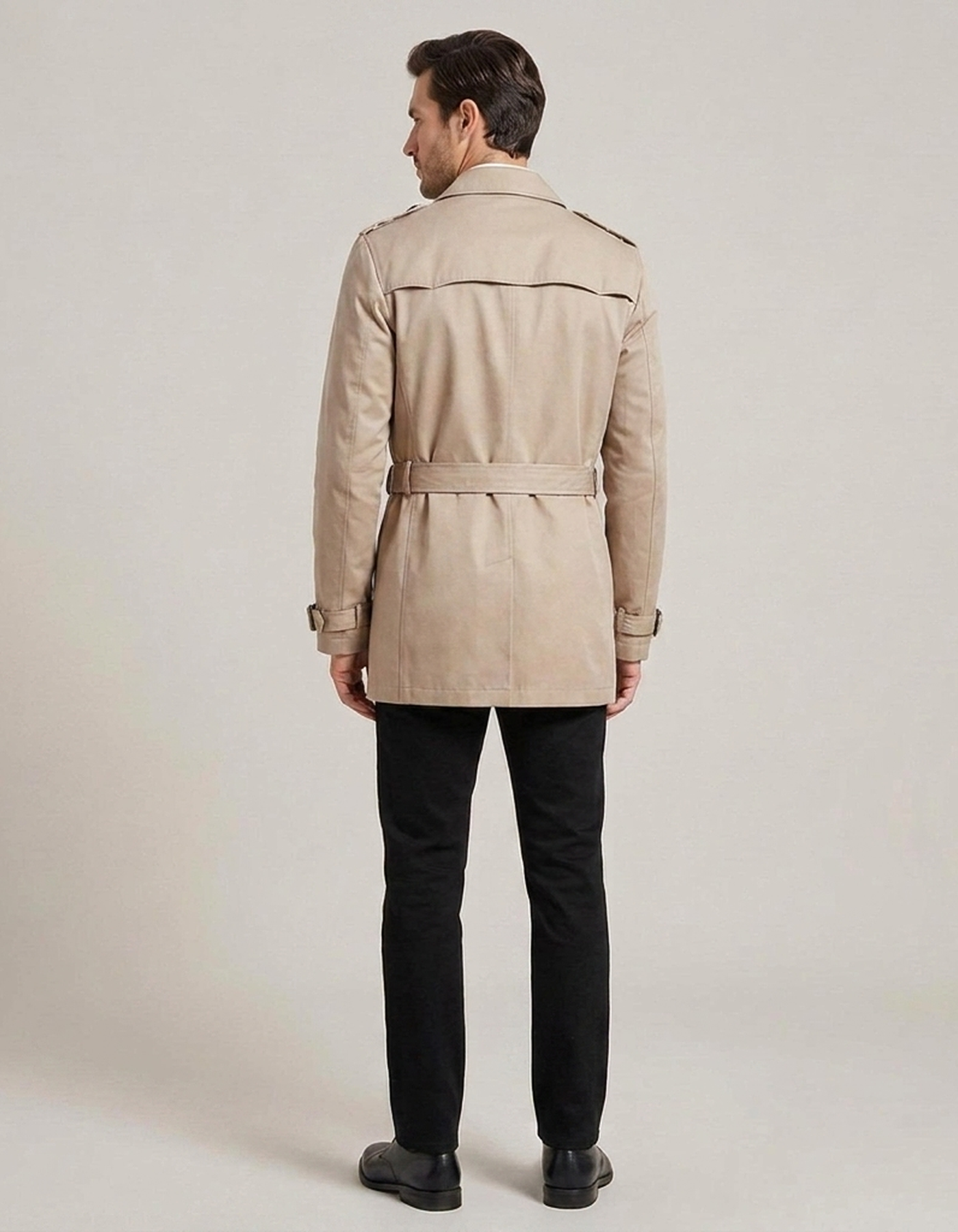 PLUXSTYLE::numise::mens-waist-belt-parka::back