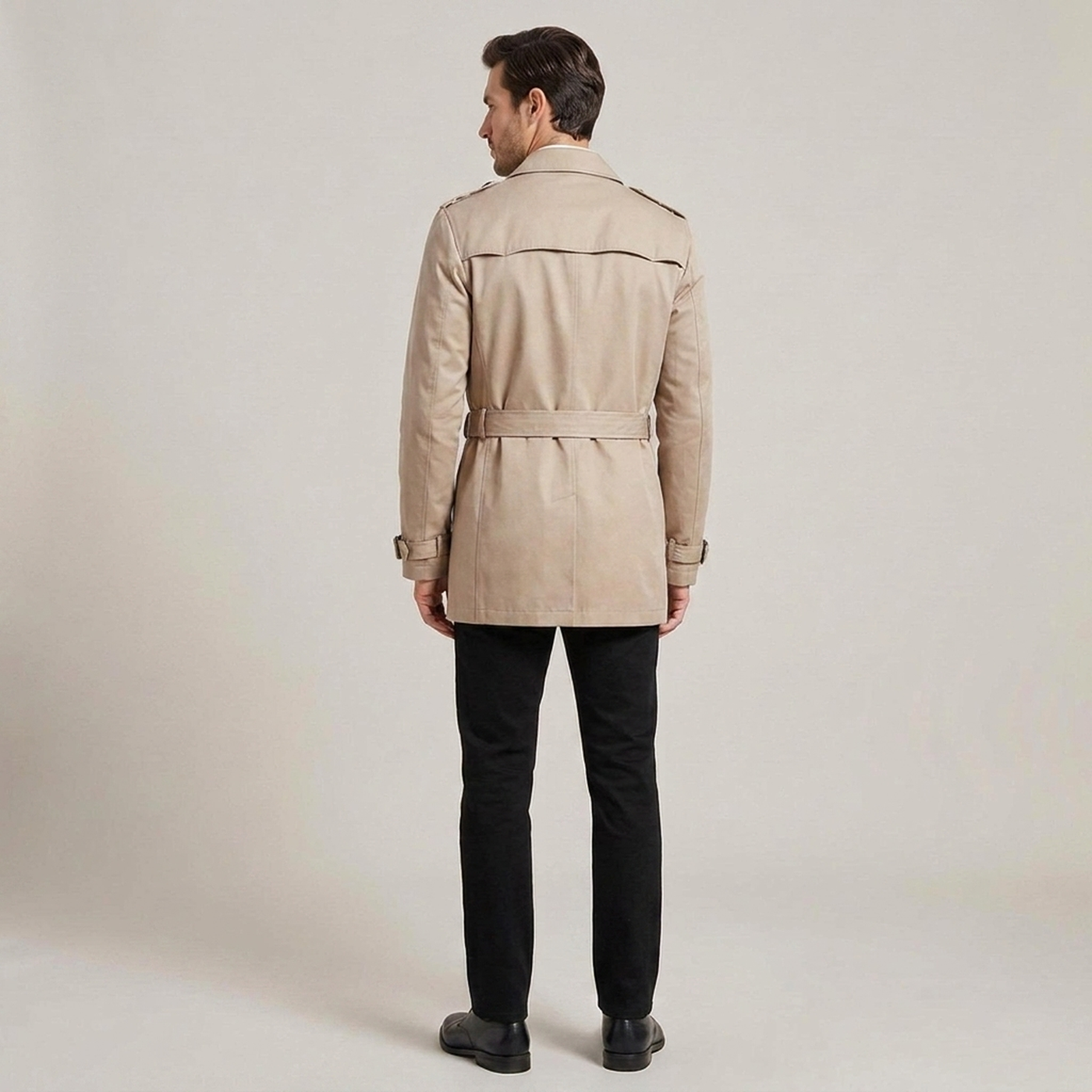 PLUXSTYLE::numise::mens-waist-belt-parka::back